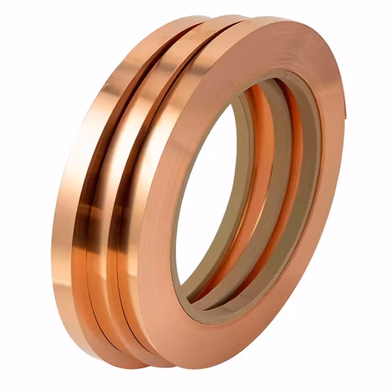 Tira de cobre de bobina de cobre puro 99,99% C1100 para tira de latón de electrodo conductor